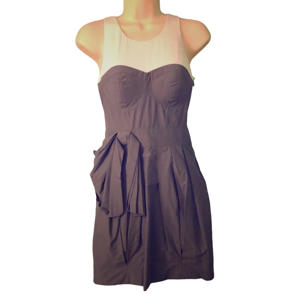 Twelve by Twelve XS Gray & White Mini Dress Y2K Styling
